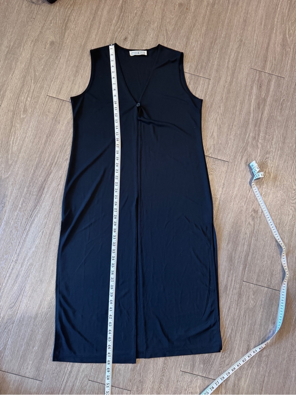 Dress Barn Black Duster/Sleeveless Cardigan - Picture 8 of 8
